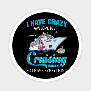 I Have Crazy Awesome Best Cruising Friends So I Have Everything Magnet